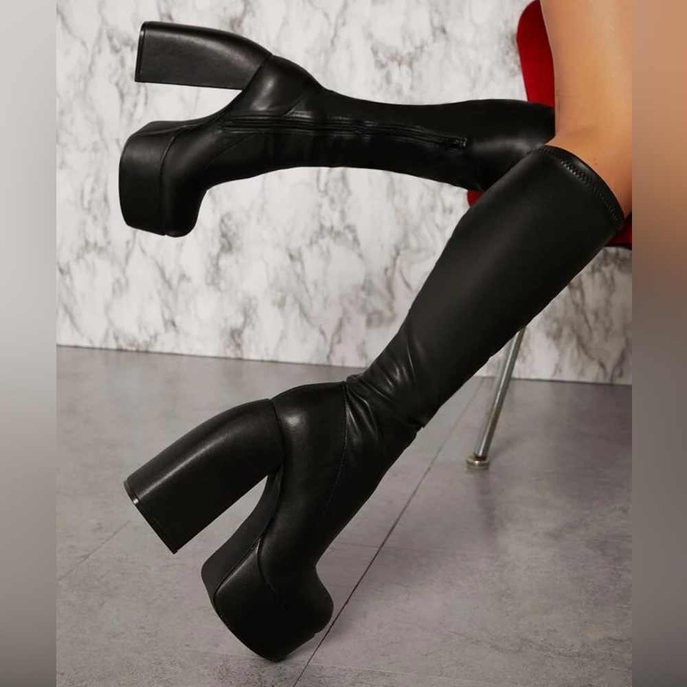 High platform boots